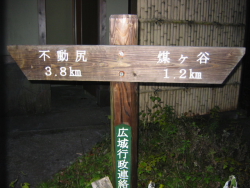 煤ヶ谷まで1.2km