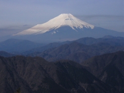 袖平山からみた富士山