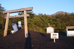 鳥居をくぐってスタート