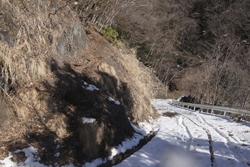 雪が残っていました