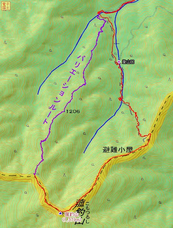 バリエーションルート詳細図