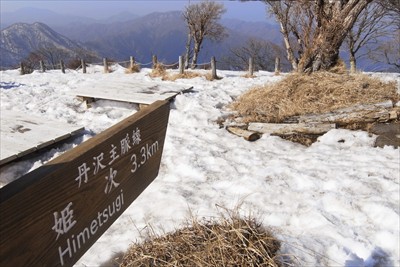 山頂に３０分ほど滞在して、下山...