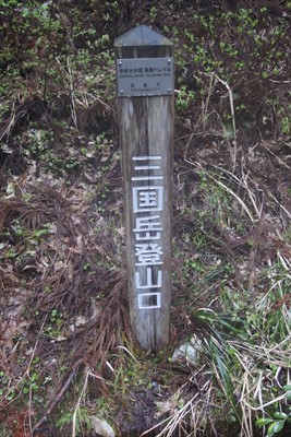 林道に出た。高島トレイルの文字...