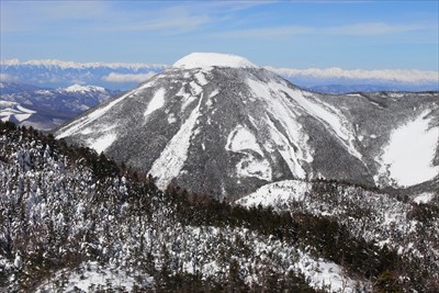 プリンみたいな山（蓼科山）。...