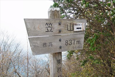 チェックポイントの少し先に山頂...