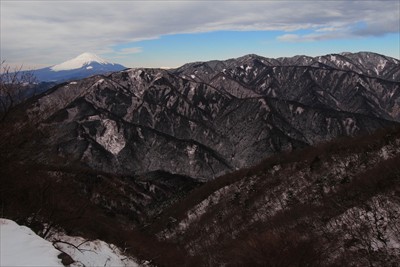 晴れていればこんな感じに富士山...