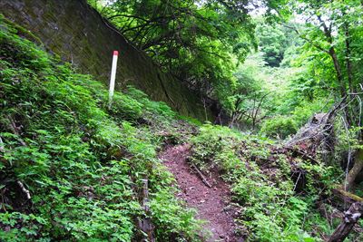 小さな尾根の突端から少し下ると...