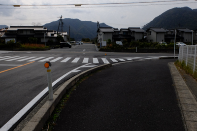 しばらくは普通の道を歩く。...