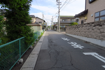 しばらくはこんなふうに住宅街の...