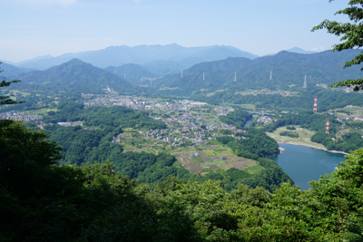 見晴台からの景色。今日のコース...