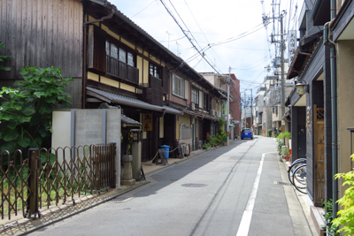 京都らしい路地。...