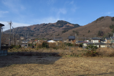 宝登山がよく見える。ここから見...